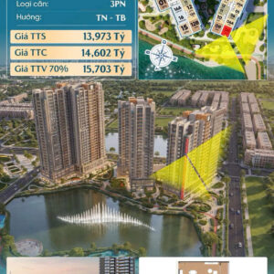 căn hộ 3 phòng ngủ view nhạc nước tháp B2 khu nexus global city