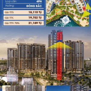 căn hộ 4 phòng ngủ masteri cosmo central khu đô thị global city A-24-03A